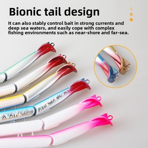 Señuelo de Pesca con Diseño Multisegmentado de 3 Articulaciones, Imitación Realista de Pez Aguja, Señuelo Biónico para Pesca en el Mar, Lanzamiento a Larga Distancia, Gran Tamaño - Product Image 4