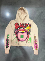 Sweat à capuche tendance et amusant, style hip-hop européen et américain, mode automne, manches longues, imprimé 3D et brodé