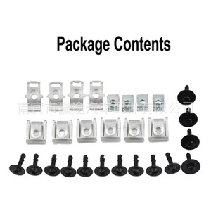 Winning Journey Audi Engine Underbody Guard Bolt <b>Clip</b> Set 28Pcs Metal Fasteners for <b>Car</b> Protection Plate - Product Image 3