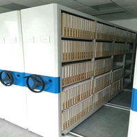 Armoire de classement mobile professionnelle moderne en acier avec étagères de rangement pour archives commerciaux et espace optimisé