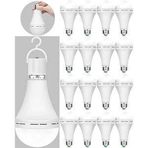 Ampoules LED rechargeables, <span class=keywords><strong>ampoule</strong></span> LED d'urgence, <span class=keywords><strong>ampoule</strong></span> de secours <span class=keywords><strong>à</strong></span> batterie avec crochets de suspension, culot E27 pour panne de courant <span class=keywords><strong>à</strong></span> domicile - Product Image 1