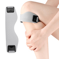 Attelle de soutien ajustable pour le genou avec double sangle en silicone pour la course, le cyclisme, le basketball, le badminton, le fitness – Sangle rotulienne