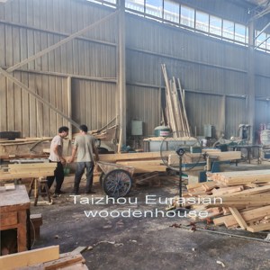 Bộ khung nhà gỗ lắp ghép tùy chỉnh, nhà gỗ nhỏ hai phòng ngủ, phòng tắm, nhà nghỉ sinh thái thân thiện với môi trường, nhà vườn, nhà tranh - Product Image 5