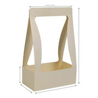 Boîte en papier d'emballage pour fleurs personnalisée avec poignée, boîte cadeau de luxe pour roses, emballage pour fleuristes