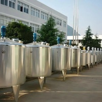 Cuve de mélange à double enveloppe de 2000 L avec agitateur vertical pour la préparation de sirops de boissons en usine
