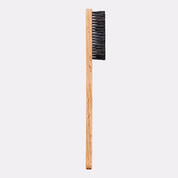 Brosse d'escalade portable et durable avec logo personnalisé OEM, en bois de bambou et pinceau à poudre