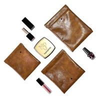 Sac de rangement portable à fermeture automatique en cuir PU, idéal pour bijoux, écouteurs, cosmétiques et pièces de monnaie - Offre spéciale