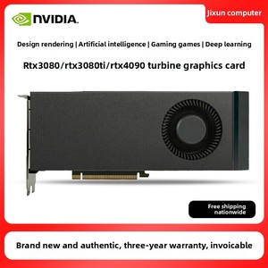 Carte graphique pour station de travail RTX 3060/3080/3090/4060 Ti/4070 Ti/4090 édition personnalisée, 8 Go GDDR6, ventilateur neuf, carte graphique RTX2080 - Product Image 5