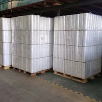 Autocollant adhésif en acrylique imprimé sur mesure, film étirable pour la fermeture de boîtes industrielles, fabrication directe OEM
