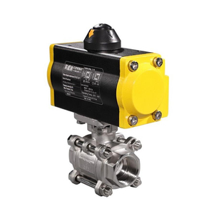 Válvula de bola de control de aire de acero inoxidable de doble acción COVNA DN25 de 1 pulgada con ventana de 90 días - Product Image 4