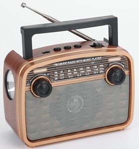 Dongguan RX-BT32S Portable Retro Home <span class=keywords><strong>Radio</strong></span> Speaker Wireless Vintage Torch Light <span class=keywords><strong>Rechargeable</strong></span> <span class=keywords><strong>USB</strong></span>/TF/FM/AM/SW Caractéristiques Plastique - Product Image 3