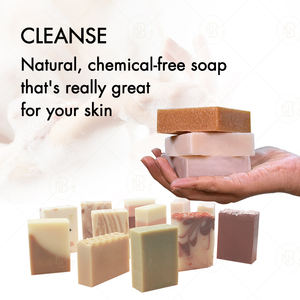 Savon artisanal végétalien à base de plantes pressé à froid, biologique, naturel, à la jasmin et à l'armoise, blanchissant et hydratant, en barre solide - Product Image 5