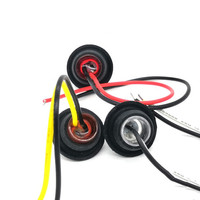 Mini boyutu yuvarlak 3 LED araba yan lamba ışığı yeni kamyon römork kamyon fren dur & kamyon ve römork için kuyruk işık çevirin