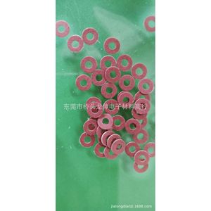 Red Gao Paper <b>Washer</b> 9x4x1mm Flat Ring For Electrical Insulation - Product Image 3