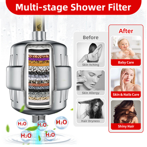 Filtro <span class=keywords><strong>de</strong></span> <span class=keywords><strong>ducha</strong></span> <span class=keywords><strong>de</strong></span> 20 etapas <span class=keywords><strong>de</strong></span> alta calidad con 2 cartuchos <span class=keywords><strong>de</strong></span> repuesto <span class=keywords><strong>de</strong></span> carbono y cabezal <span class=keywords><strong>de</strong></span> <span class=keywords><strong>ducha</strong></span> filtrado con cloro para agua dura - Product Image 5