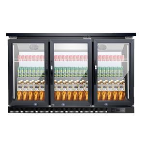 Réfrigérateur de bar encastrable sous comptoir avec portes en verre trempé double, élégant réfrigérateur intégré pour hôtel, café, bar commercial - Product Image 2