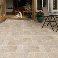 Carrelage en pierre calcaire beige portugais, finition polie, personnalisation d'usine