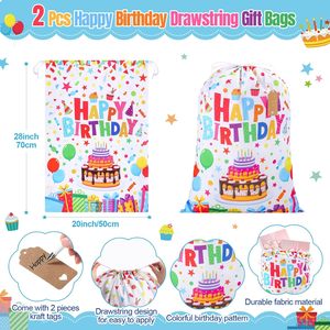 Sacchetti con Coulisse Personalizzati Ecologici, Grandi Sacchetti Regalo per Feste <span class=keywords><strong>di</strong></span> <span class=keywords><strong>Compleanno</strong></span>, Versatili Sacchi in Cotone con Chiusura a Coulisse - Product Image 6