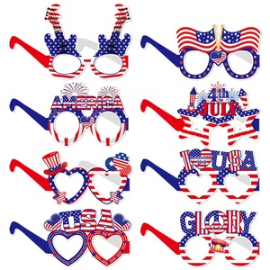 Gafas de Fiesta Novedosas para el 4 de Julio, Gafas Patrióticas con Letras de Gloría de EE. UU., Rojas, Blancas y Azules, Accesorios para Fotomatón del Día de la Independencia - Product Image 5