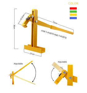 Farm Electric Fence Steel <strong>Post</strong> Puller Remover Hand Tool Color Power Coated T-<strong>post</strong> Lifter - Product Image 1