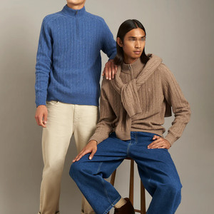 Suéter de Punto para <span class=keywords><strong>Hombre</strong></span>, <span class=keywords><strong>Cuello</strong></span> <span class=keywords><strong>Alto</strong></span>, Casual, Invierno, Transpirable y Cálido, Nuevo, Corte Ajustado, Color Sólido, para Otoño - Product Image 5