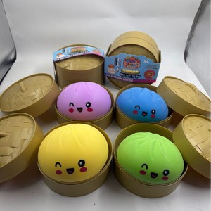 Lot de 15cm de jouets anti-stress souples en forme de boulettes de raviolis simulées, avec boîte de cuisson vapeur, pour enfants - Product Image 5