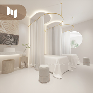 Rideaux <span class=keywords><strong>de</strong></span> <span class=keywords><strong>salon</strong></span> <span class=keywords><strong>de</strong></span> haute qualité, mobilier <span class=keywords><strong>de</strong></span> <span class=keywords><strong>salon</strong></span> <span class=keywords><strong>de</strong></span> beauté, tringle à rideau d'isolation en fer forgé en forme <span class=keywords><strong>de</strong></span> U - Product Image 5