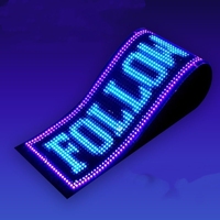 Panel de Matriz LED Flexible RGB Personalizable, Pantalla de Píxeles LED Programable, Luces LED de Ojos de Demonio para Autos y Camiones