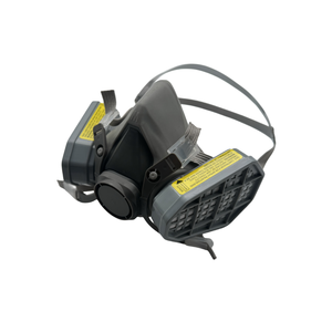 Masker Respirator Setengah Wajah Karet Anti Debu dengan Filter Ganda, Cat Semprot yang Dapat Disesuaikan, Perlindungan Khusus - Product Image 4