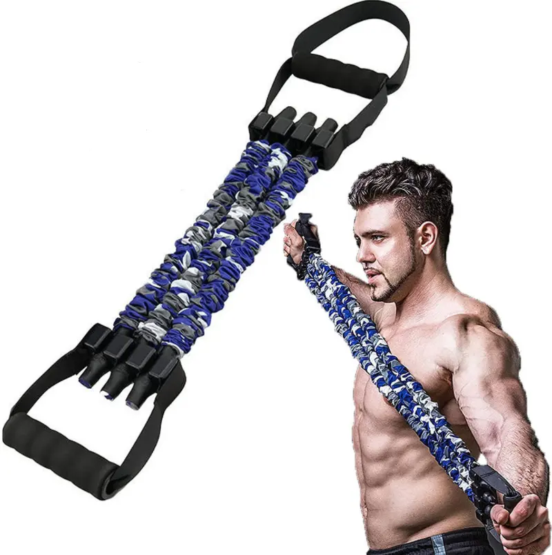 Popular Portable Chest Workout Equipment Push Up Resistance Bands Bench Press Arm Pull Bar Arm Muscle Chest Exerciser