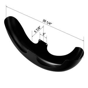 Xf290665 unpainted 23 "גלגל קדמי fender מתאים עבור הארלי טיולים מותאמים אישית baggers 1997-2013 - Product Image 2