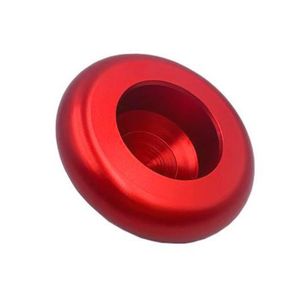 Cubierta Circular de Aluminio Anodizado Rojo de Alta Precisión, Mecanizado CNC, Accesorios para Equipos Personalizados OEM - Product Image 1