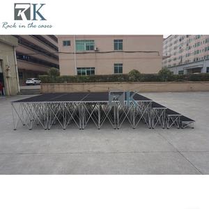 <b>Wooden</b> Platform Carpeted Finish Stage with Skirts Quick Install Stage - Product Image 6