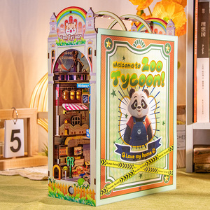 ARTYIMO Creative DIY Book Nook Animal Party, Modello 3D in Legno, Puzzle Regalo, Stile Cartone Animato, Giocattoli Educativi, Prodotto a Shanghai, Confezione in Scatola - Product Image 3