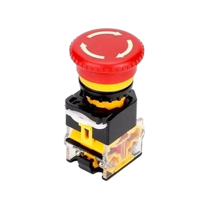 Interrupteur d'arrêt d'urgence YHBS-38-22R 10A, diamètre du trou 22 mm, livraison non incluse - Product Image 1