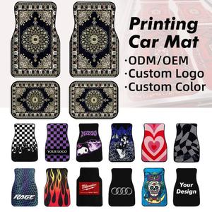 พรมปูพื้นรถยนต์สั่งทำจำนวนมาก พรมปูพื้นรถยนต์พิมพ์โลโก้ตามสั่ง พรมปูพื้นกันลื่นพิมพ์ลายสำหรับรถ SUV และรถเก๋ง - Product Image 1