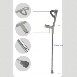 Muleta de Aleación de Aluminio Ajustable, Ligera, de Color Personalizado, para Discapacitados, Geriátricos, Pediátricos, Portátil y Económica - Product Image 3