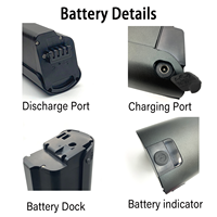 Batterie au lithium pour vélo électrique 36V 15,6Ah 18Ah 21Ah pour vélo électrique Samebike RS-A01 250-750W