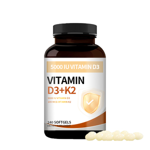 Toptan özelleştirilmiş <span class=keywords><strong>Vitamin</strong></span> D3 + <span class=keywords><strong>K2</strong></span> yumuşak jel kapsüller diyet takviyesi OEM fabrika - Product Image 1