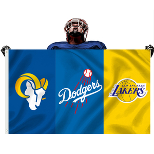 Venta caliente 3x5ft doble cara personalizado <span class=keywords><strong>Los</strong></span> <span class=keywords><strong>Angeles</strong></span> Rams equipo de fútbol bandera múltiples diseños 3x5ft banderas - Product Image 6
