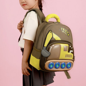 Nuovo stile per bambini impermeabile <span class=keywords><strong>zaino</strong></span> escavatore leggero cartone animato scuola materna borsa camion auto per ragazzi - Product Image 4