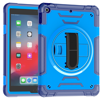 Coque de protection robuste en PC et TPU à trois couches pour tablette, avec béquille et poignée, idéale pour étudiants et écoliers, protection antichute pour iPad 9.7 - Offre Spéciale