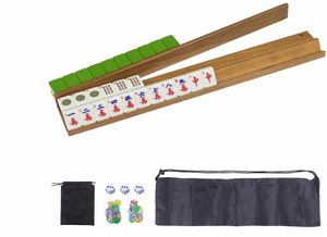 4 क्लासिक अमेरिकी महाजोंग रैक प्राकृतिक लकड़ी के रंग चुंबकीय पुशर 45.8 सेमी लंबाई के कमरे के कार्यालय के लिए - Product Image 2