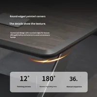 Grande table de réunion pour employés, table de conférence moderne et simple, ensemble de chaises, table de réception de bureau 20+