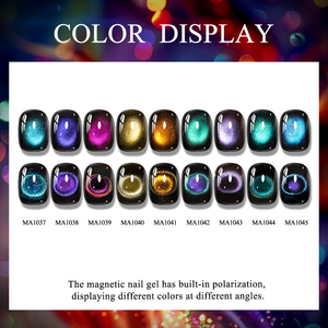 <span class=keywords><strong>Vernis</strong></span> à ongles semi-permanent MEET ACROSS 7ml, gel pour nail art, noir brillant, perles de verre, gel magnétique - Product Image 6