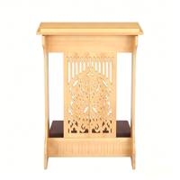 Table de prière en bois avec banc à genoux, design traditionnel, durable et confortable
