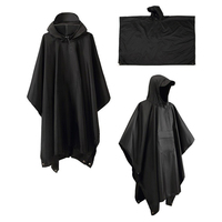 Imperméable militaire d'extérieur simple et moderne 3-en-1 à capuche imperméable pour poncho manches pour moto, camping, randonnée, tente de voyage