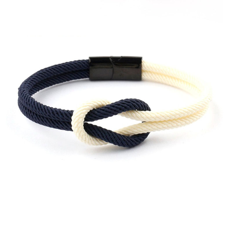 Cierre Negro Blanco marino