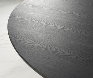 Personnalisation commerciale 1.35 1.5m Table à manger ronde en bois massif pour Dubaï - Product Image 5