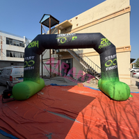 Arche gonflable en PVC résistante aux UV pour la publicité d'un événement de marathon estival